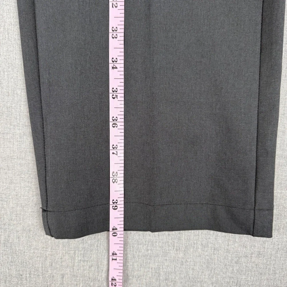 Greg Norman Mens Shark Performance Golf Pants 36x30 Dark Gray Flat Front Stretch